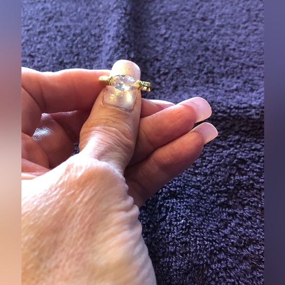 CZ solitaire ring - Picture 3 of 3